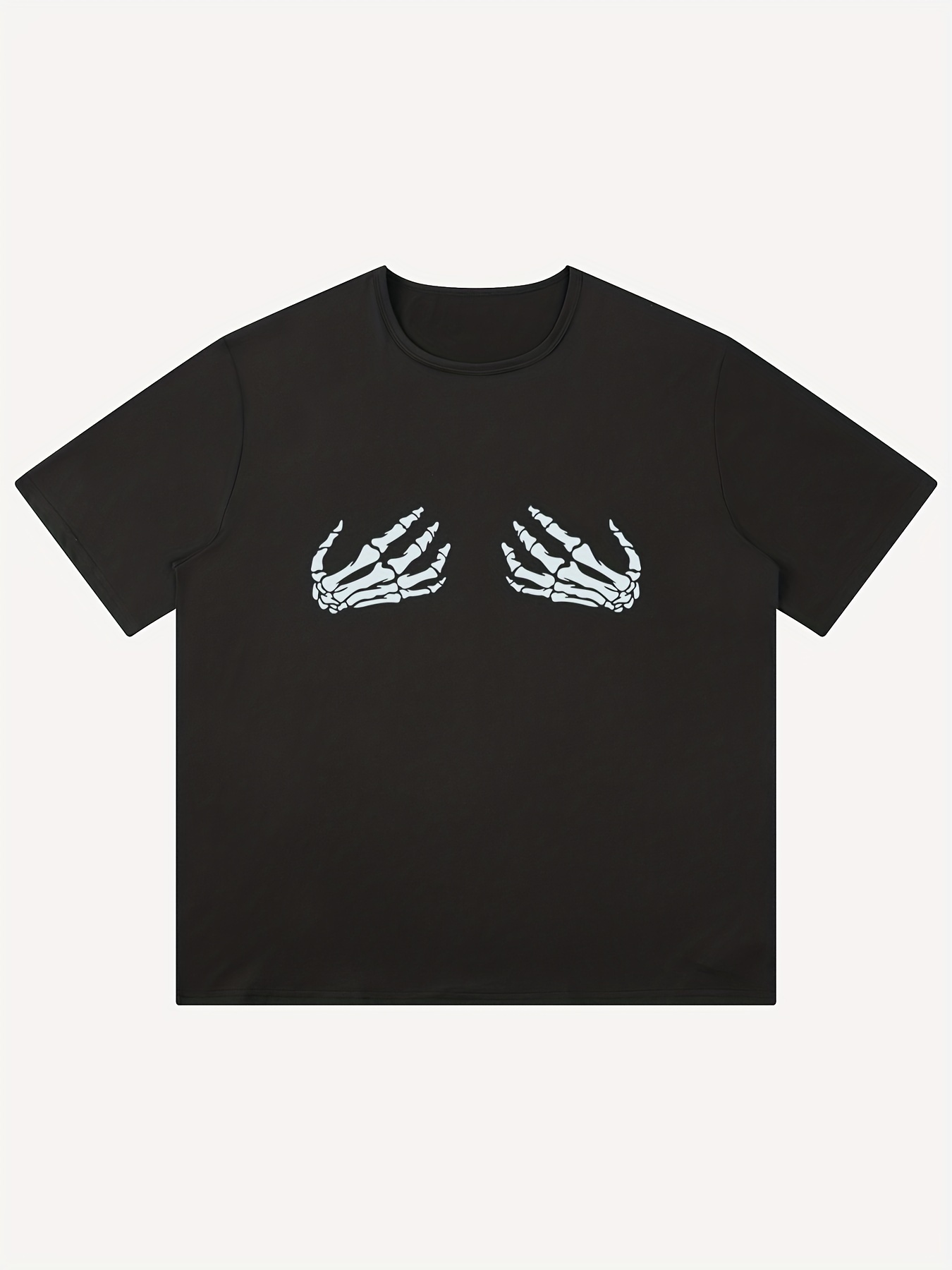 Adults Halloween Skeleton Hand Bra Skeleton Costume T-Shirt – Teezou Store