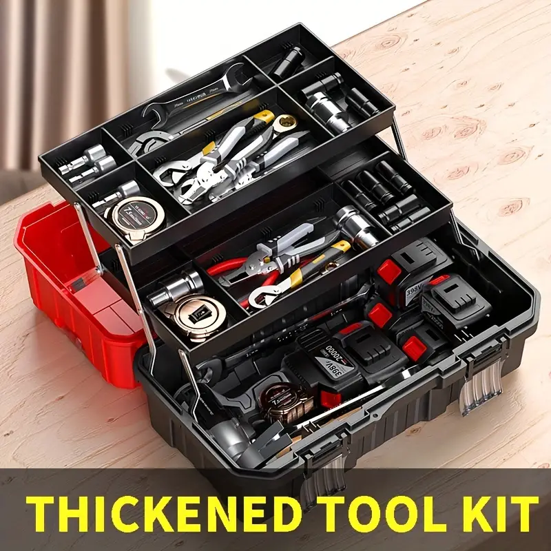 Toolbox Industrial Household Tool Organizer Box Set Multi - Temu