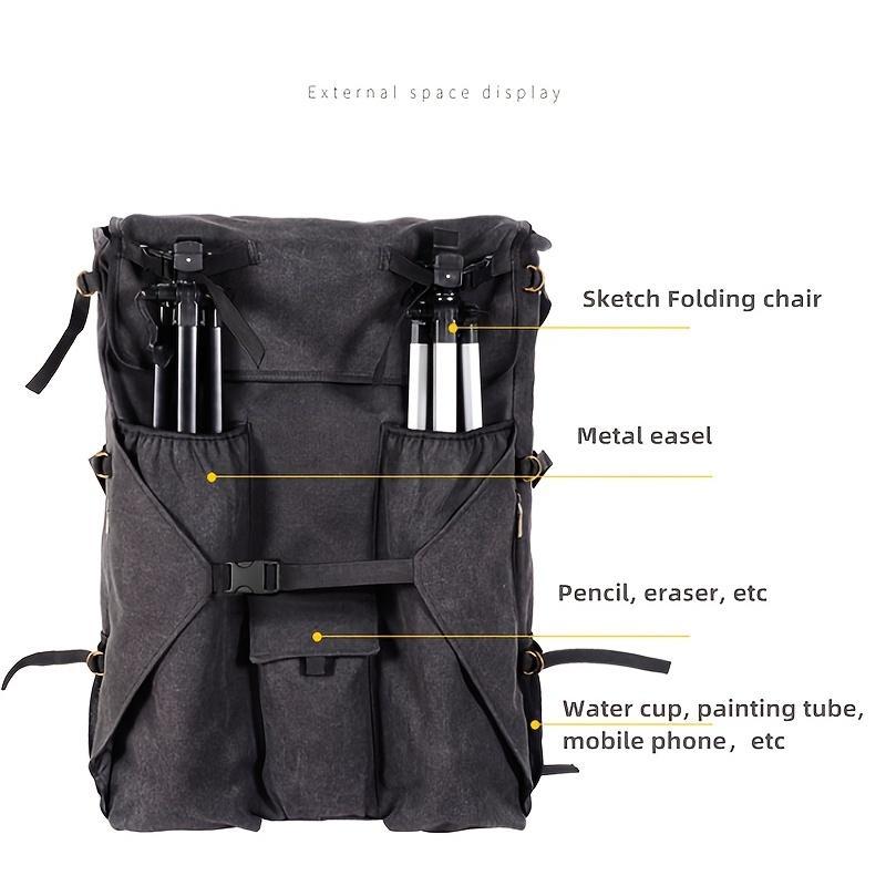 Art Portfolio Bag Durable Oxford cloth Backpack 8K Carrying