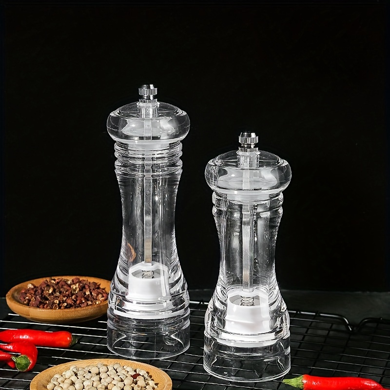 6 inch Acrylic Pepper Grinder Manual Salt Mill Machine Core Spice