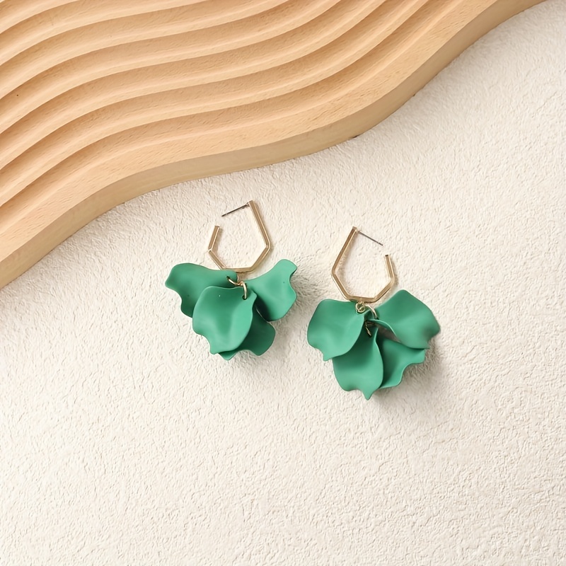 St. Patrick's Day Green Heart Print Drop Earrings For - Temu