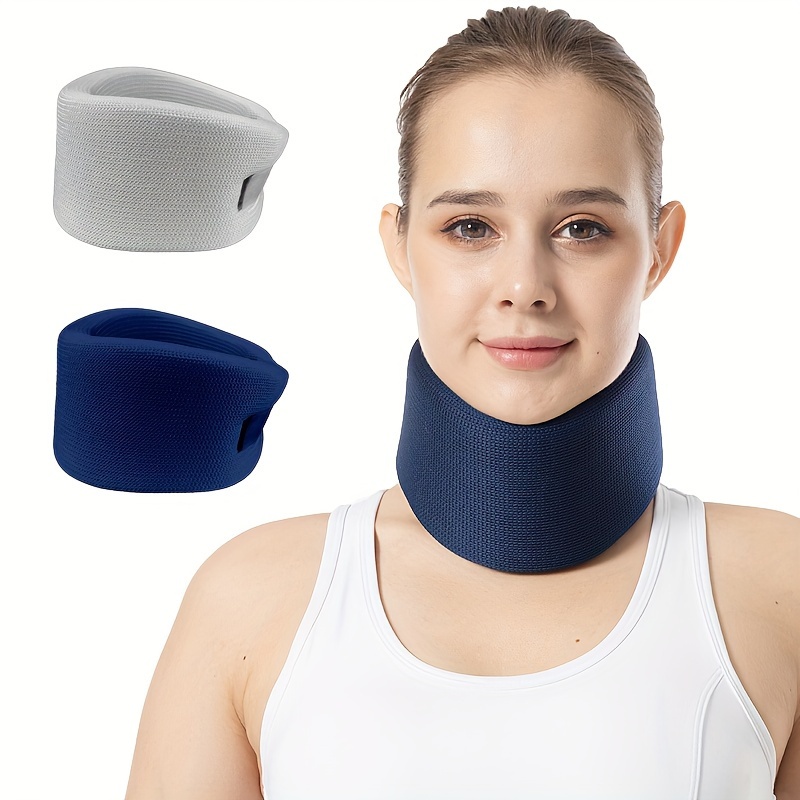 Neck Brace Adjustable Cervical Collar For Sleeping Relief Neck Pain Neck  Support Solid Color Soft Neck Brace