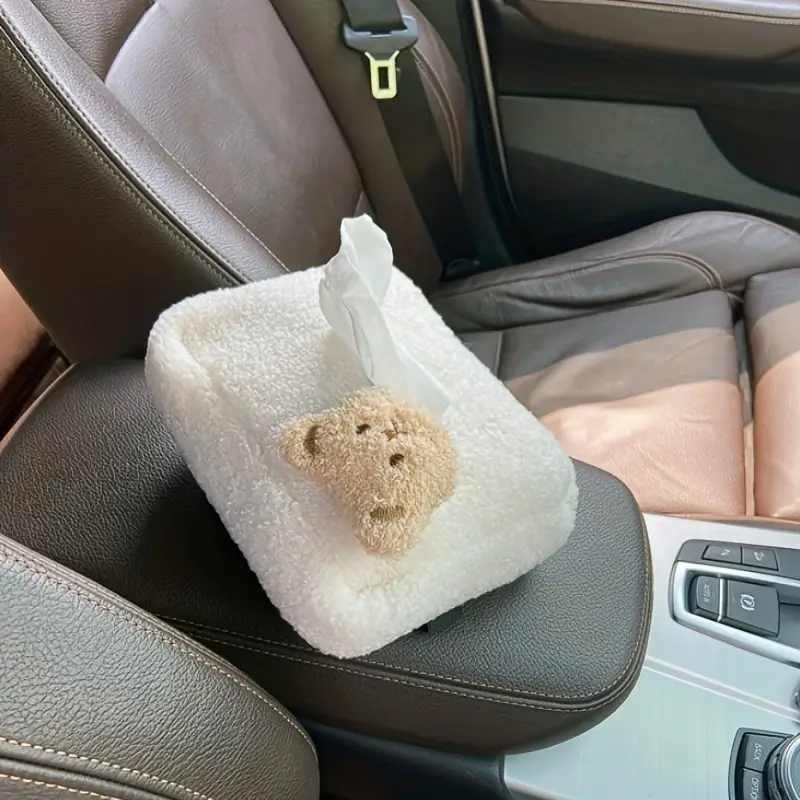 1pc plush bear decoration car tissue box Product details 2
