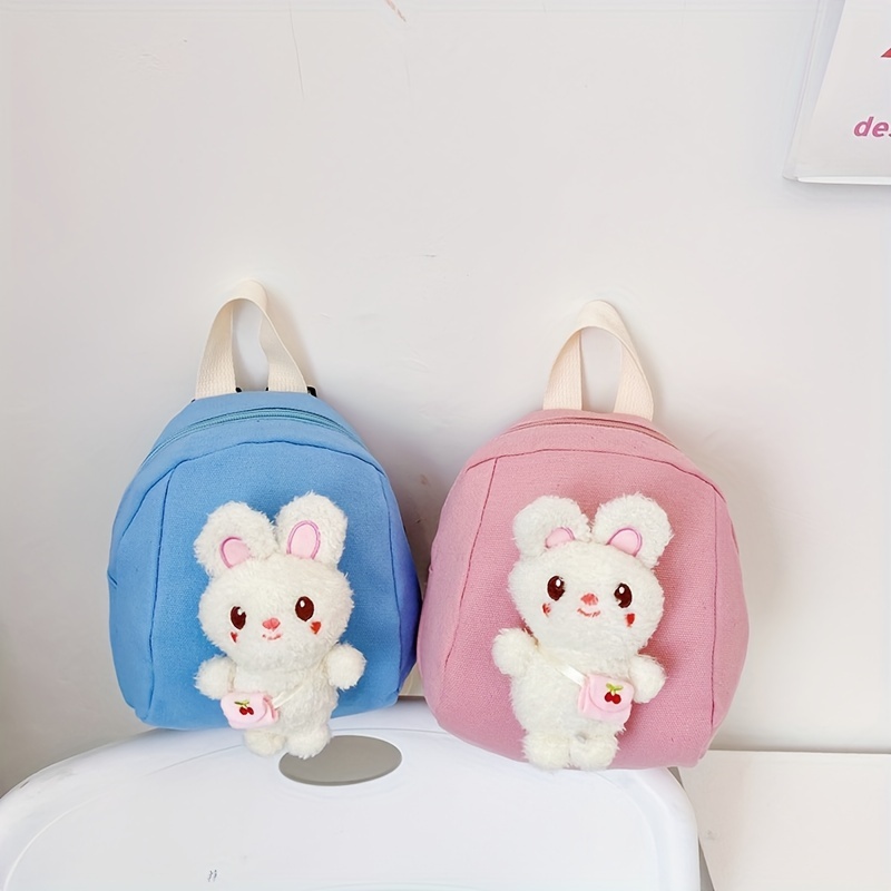 Kids Rabbit Plush Mini Backpack School Bag