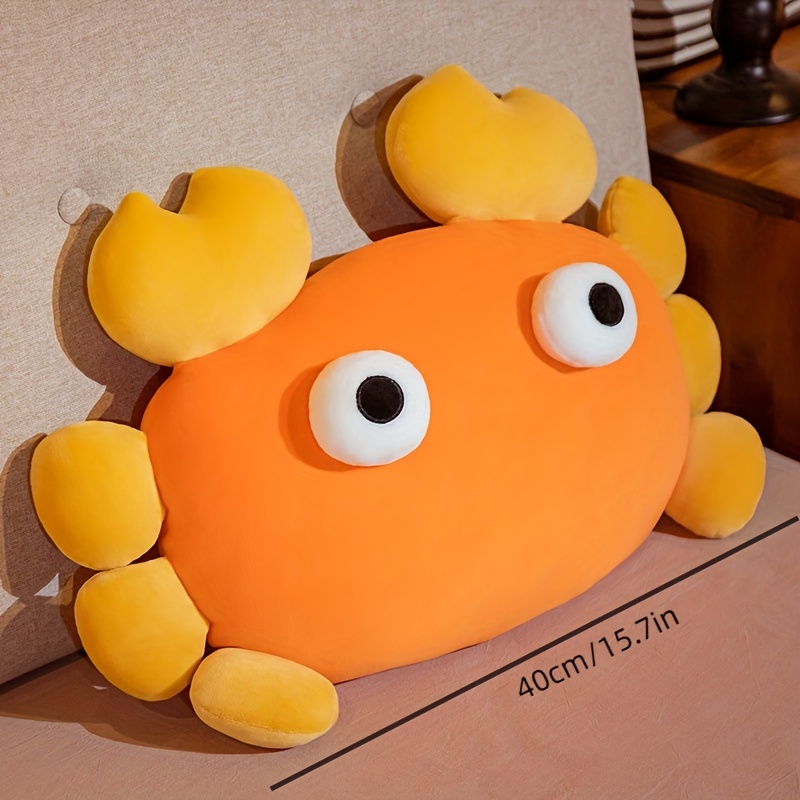 crab stuffed animal plush pillow soft sea animal plush crab toy 40cm crab plush decoration orange crab toy gift birthday gift 1