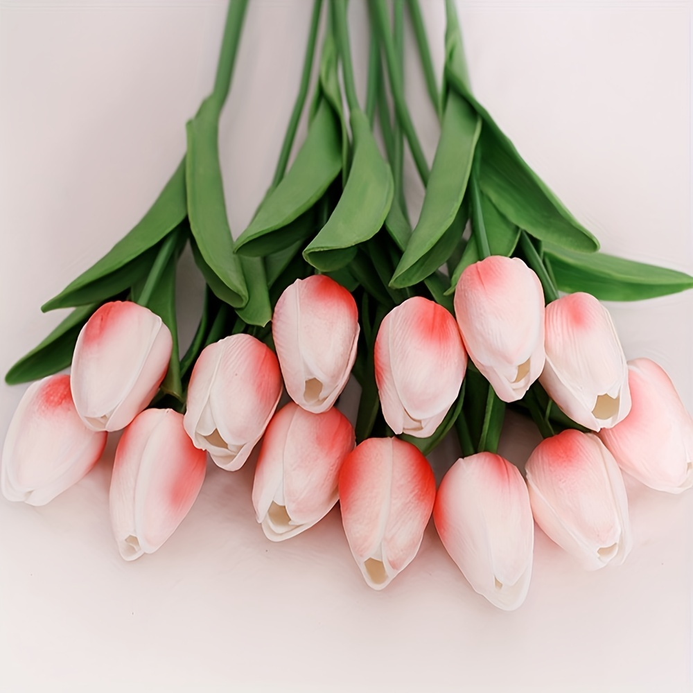 Ramo de tulipanes artificiales de espuma PE, flores falsas para decoración  del hogar, jardín, dormitorio, fiesta de boda, 5/10 piezas - AliExpress