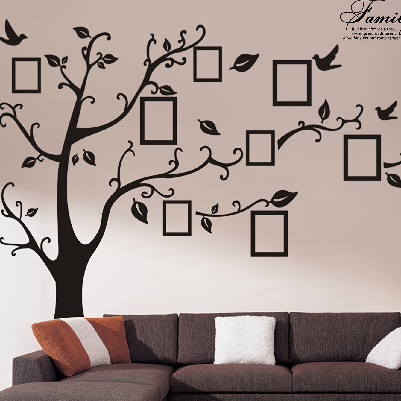Stickers décoration arbre famille - Stickers muraux thème famille