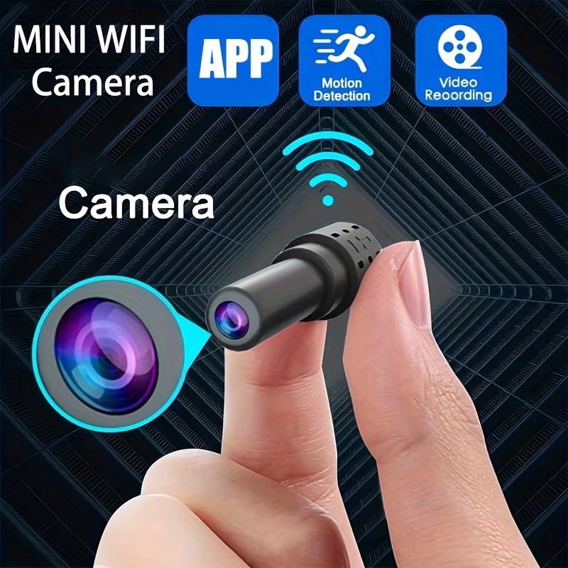 Cámara corporal HD 1080p, mini cámara espía oculta con detector de  movimiento PIR y visión nocturna, cámaras de niñera pequeñas, cámaras de  video