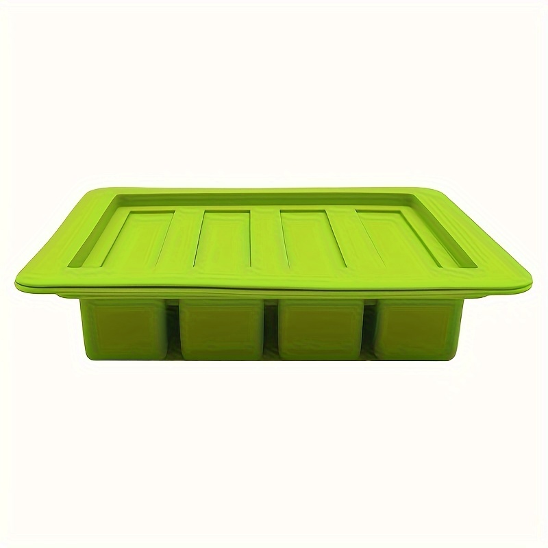 Silicone Butter Mold With Lid Non Stick Butter Tray Suitable - Temu