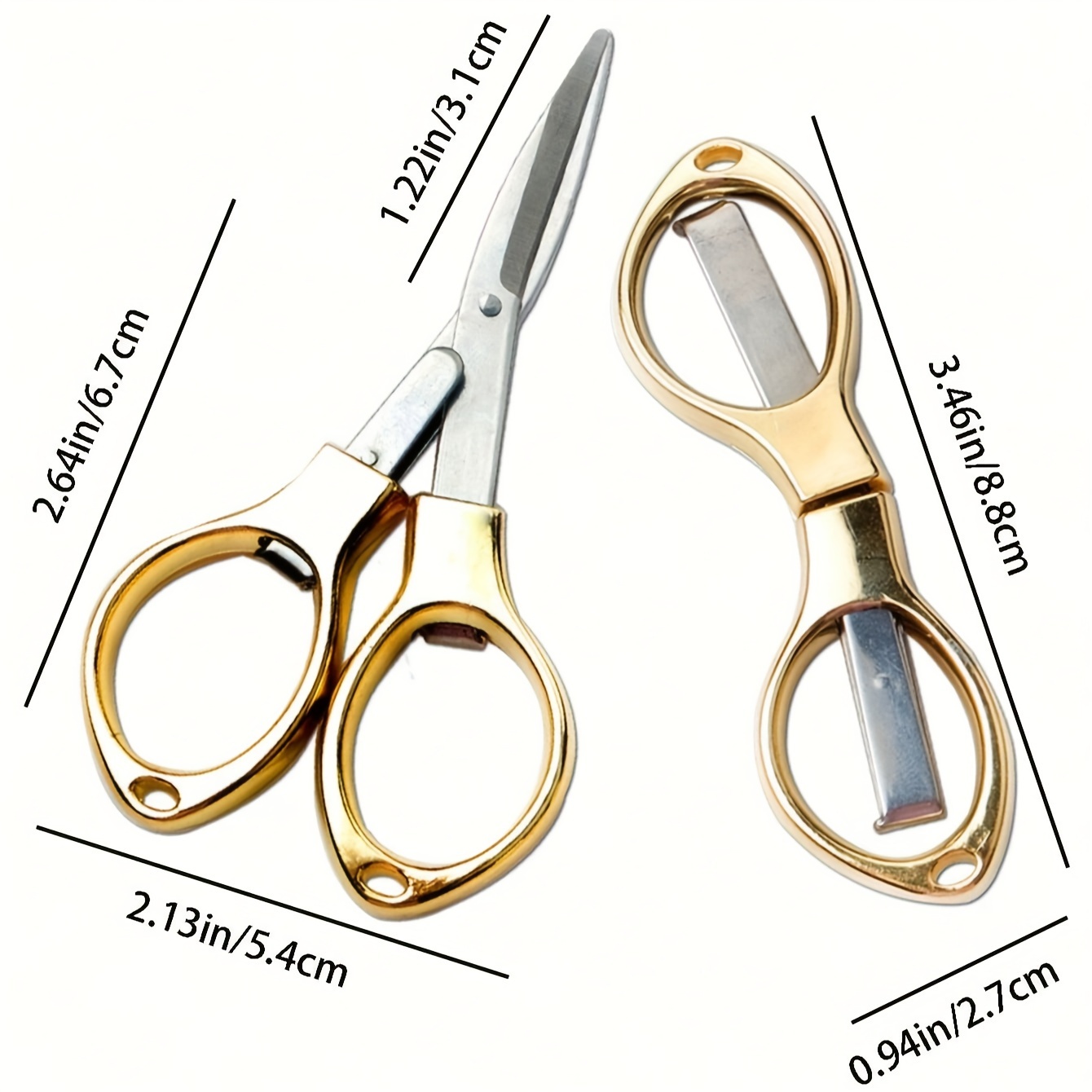 Portable Stainless Steel Scissors: Perfect For School Office - Temu