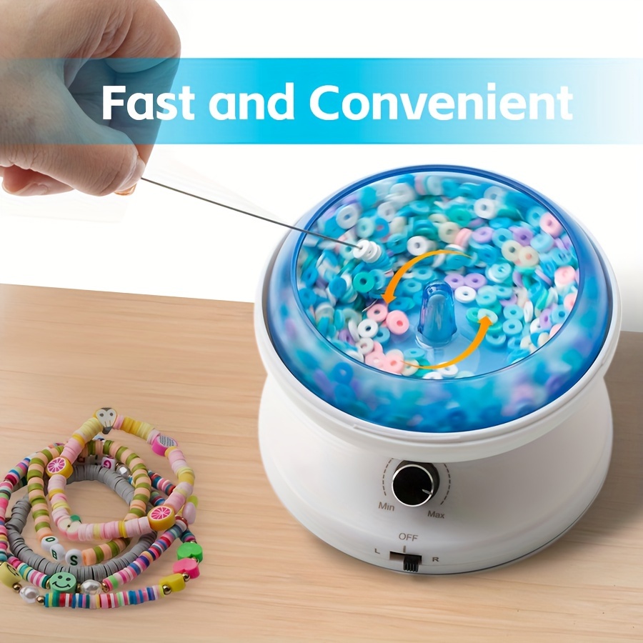 USB Powered Loader Stringing Electric Bead Spinner Adjustable Speed With  Needles