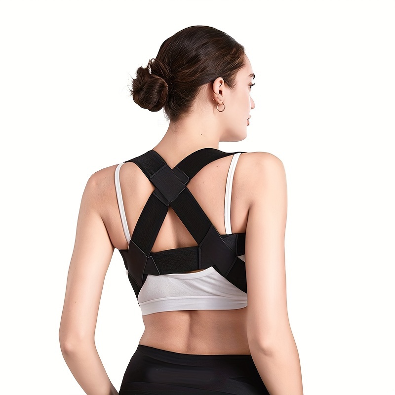 Order A Size Open Shoulder Back Brace Posture Corrector - Temu