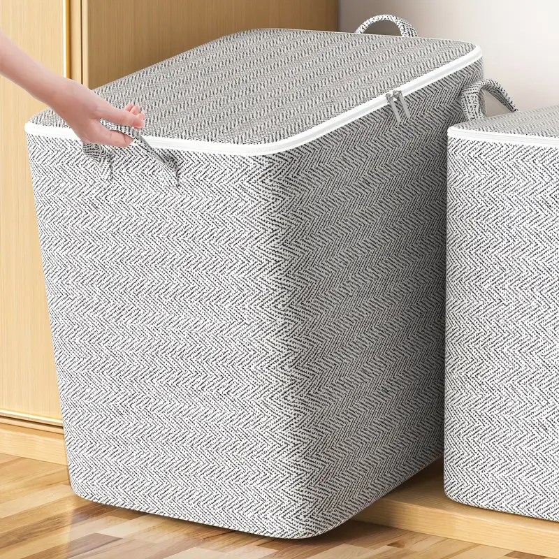 1pc clothes quilts storage bag gray arrows large capacity moving packaging bags luggage bags details 1
