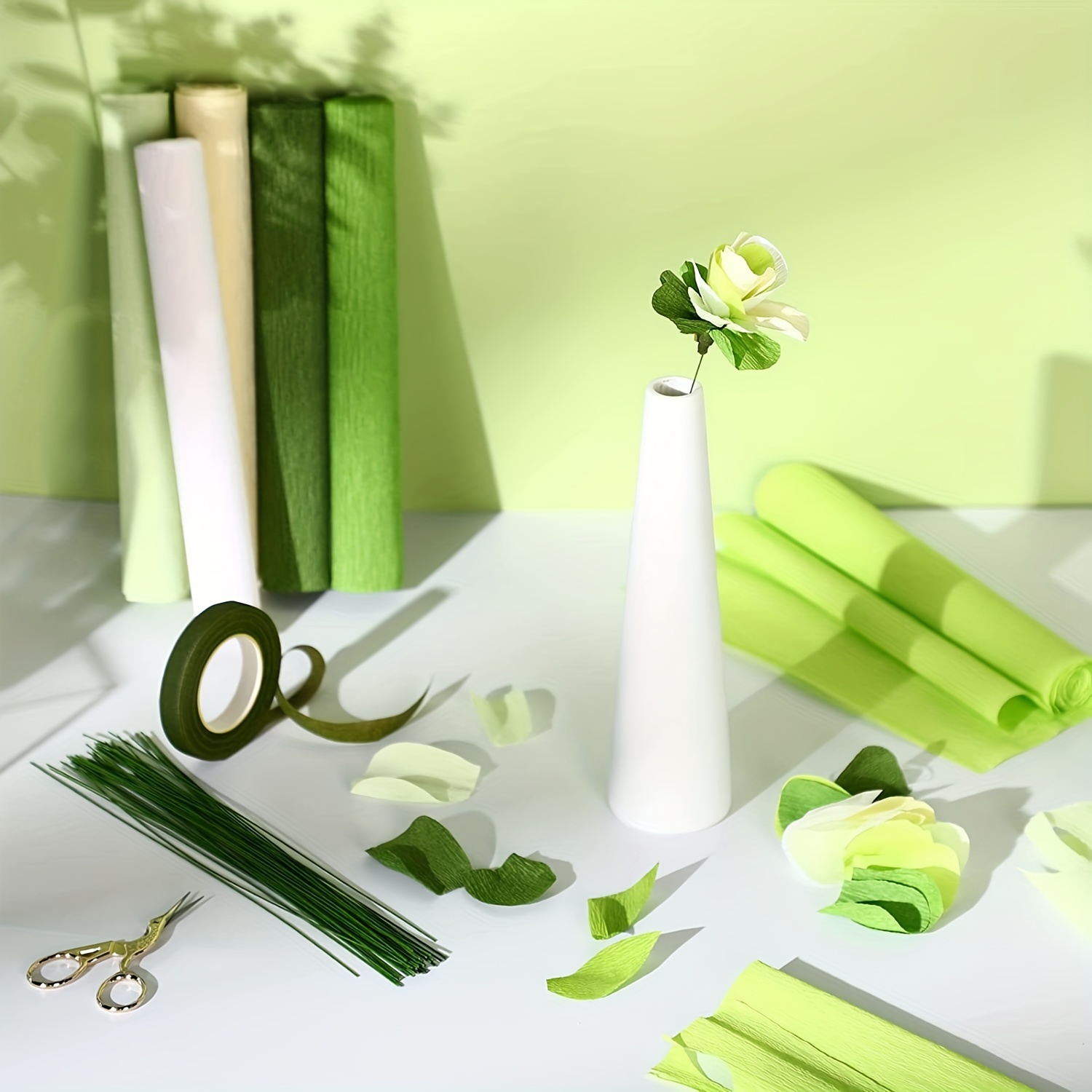 Crepe Paper flower Diy Kits Crepe Paper Rolls For Birthday - Temu