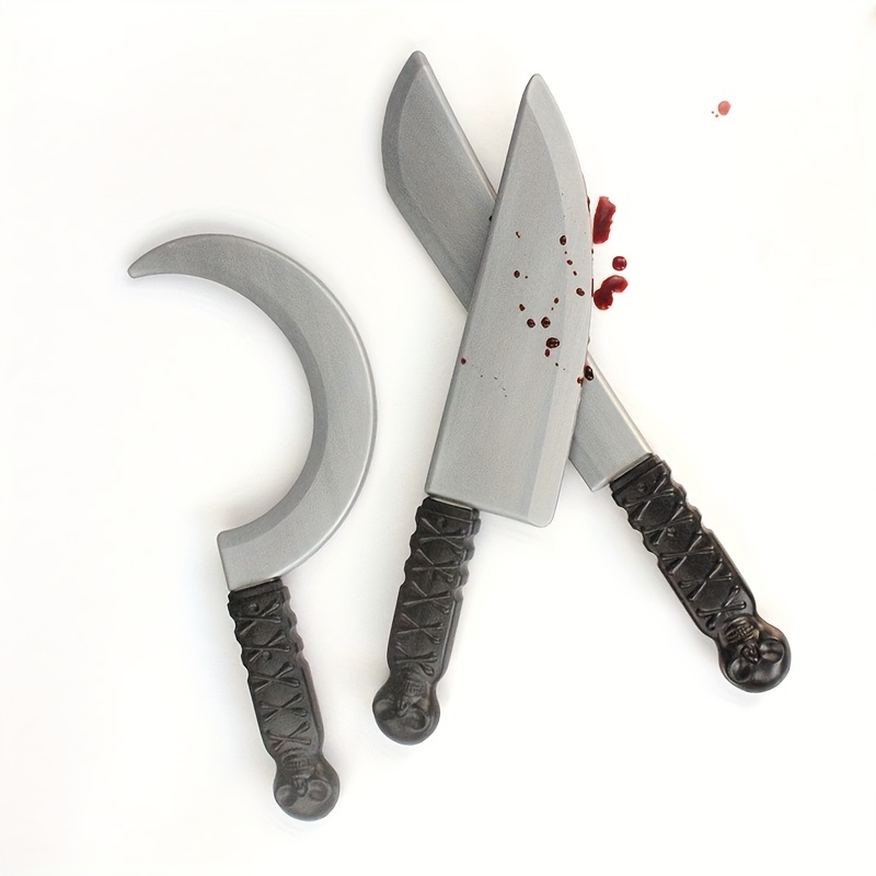 Halloween Ghost Festival Plastic Toy Knife Weapon Equipment - Temu
