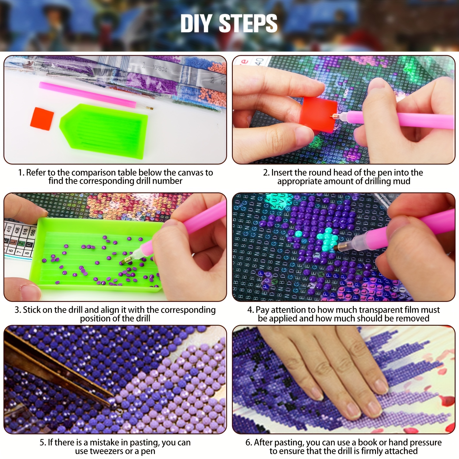  5D Diamond Painting Kit for Kids Beginners, Full Drill