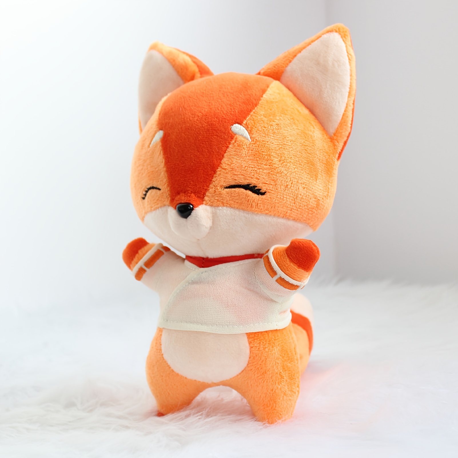 Kawaii Fox Plush Toy Overwatch Plush Doll Cartoon - Temu