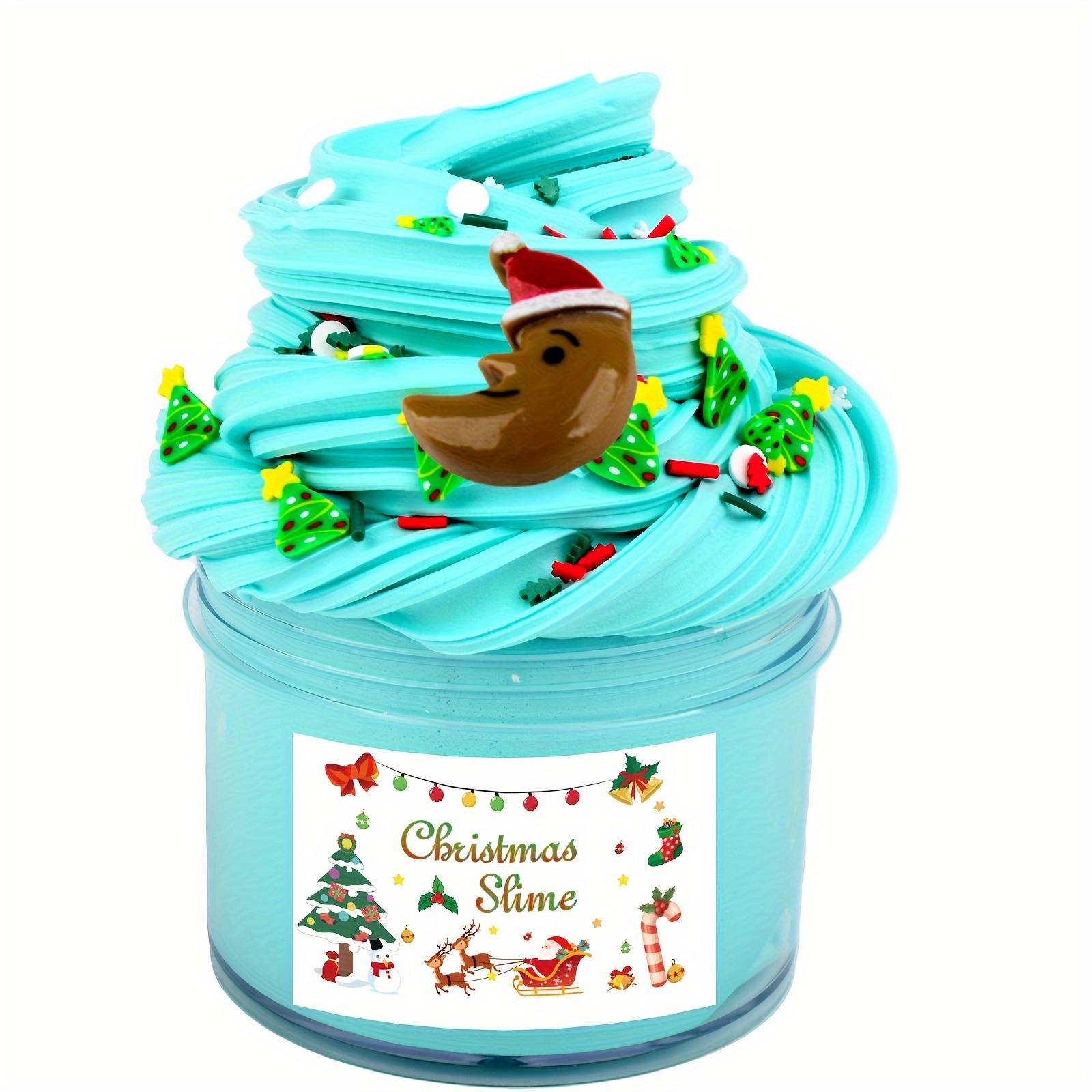 Christmas Series Cotton Mud And Jelly Crystal Mud Clear - Temu