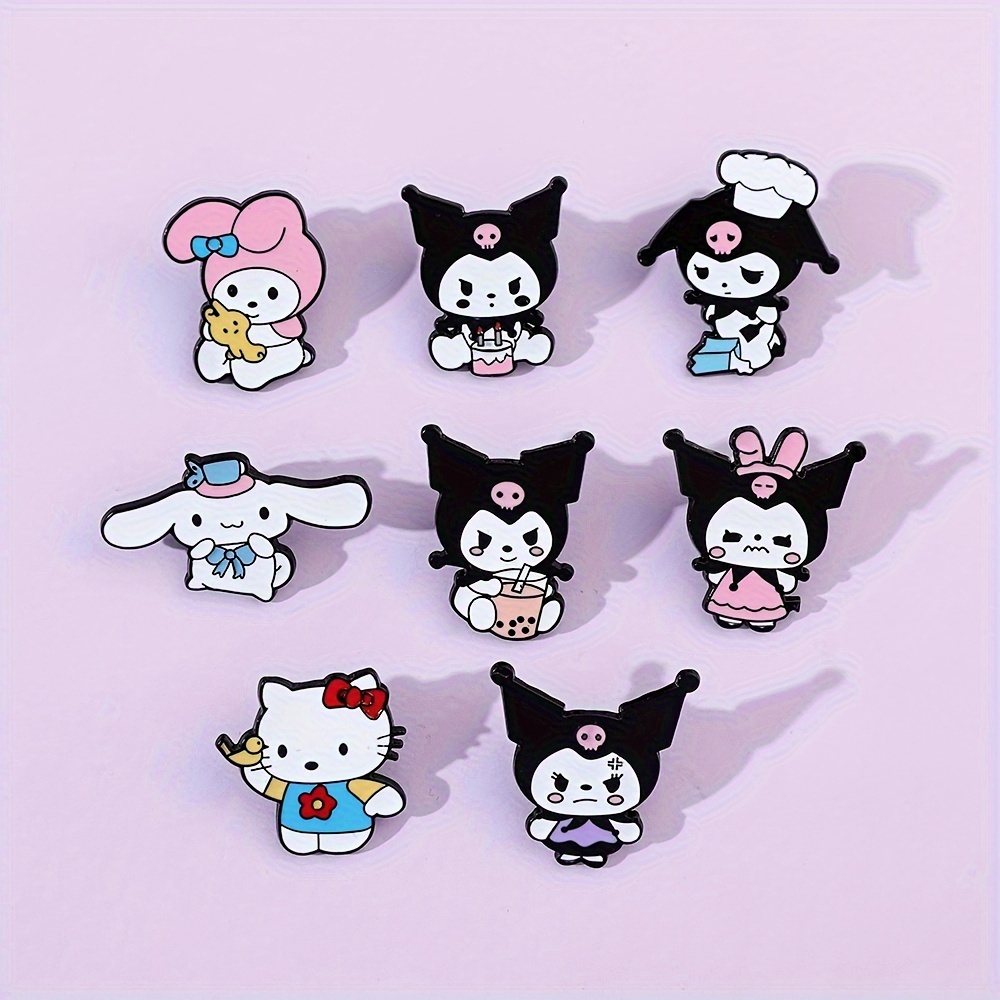 Floral Kuromi Melody Brooch Cute Anime Movies Games Hard Enamel Pins  Collect Metal Cartoon Brooch Backpack Hat Bag Collar Lapel Badges From 1,32  €