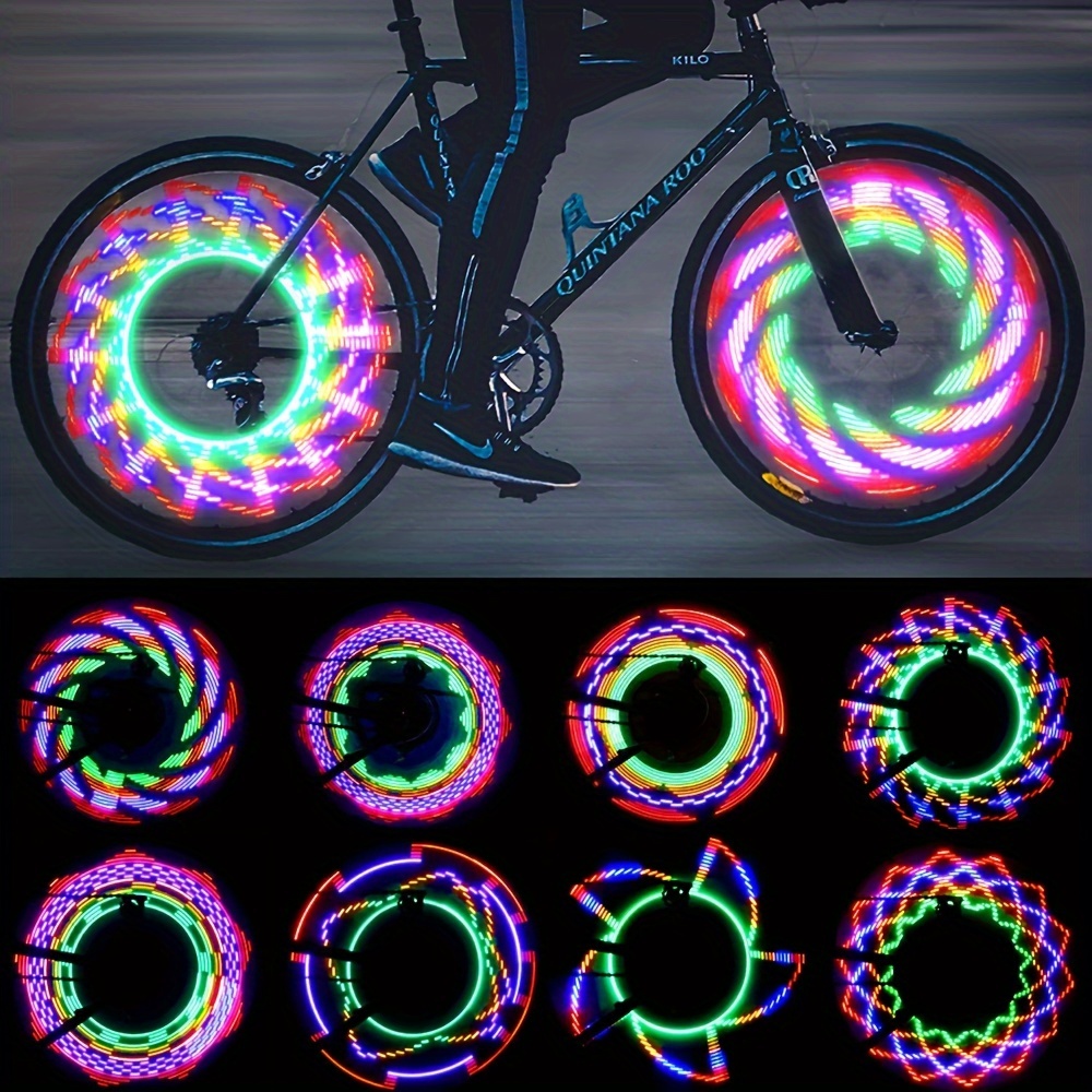 Luces Led Para Rayos De Bicicleta O Scooter Recargables