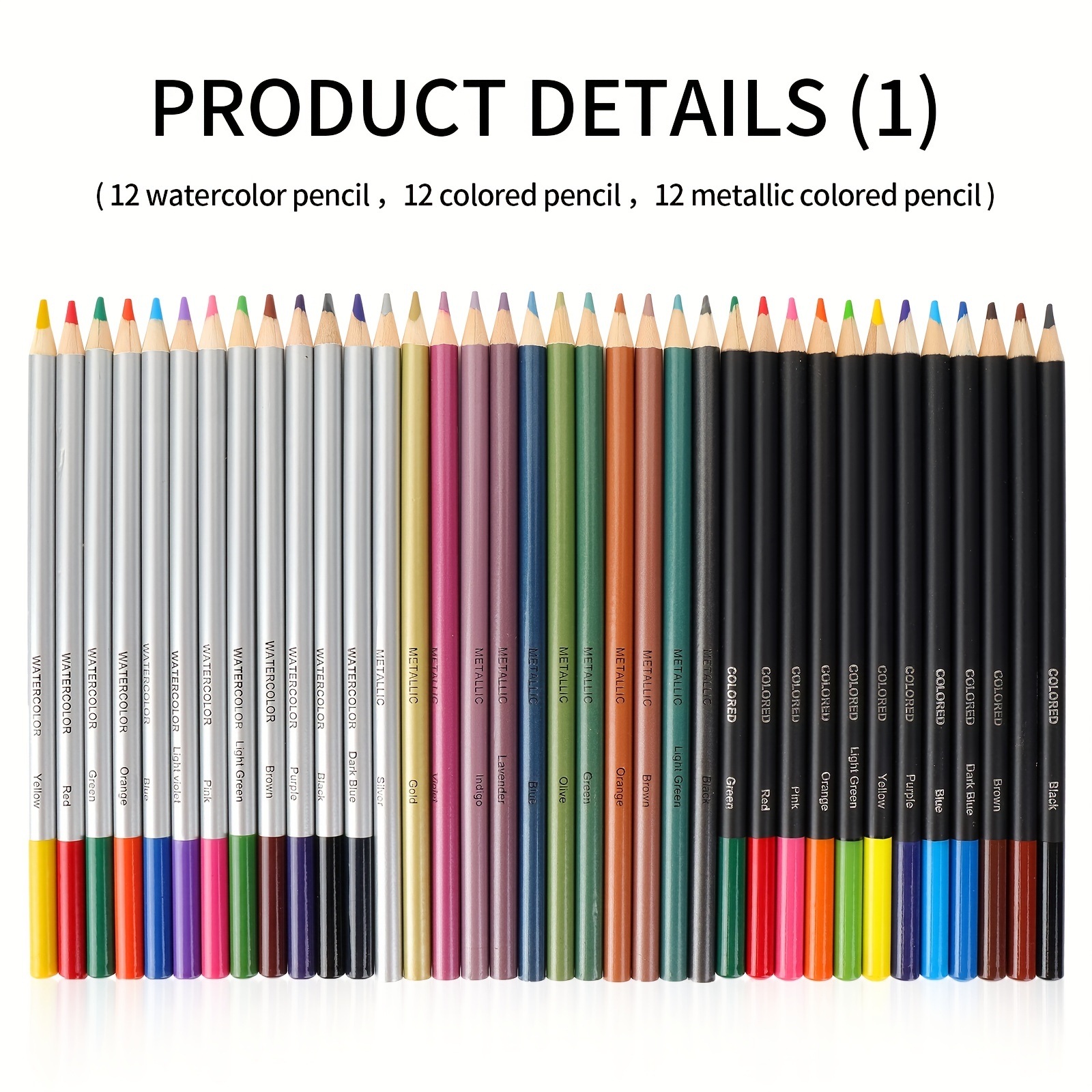 Drawing Pencils Set, 72Pcs Professional Sketch Pencil Set in