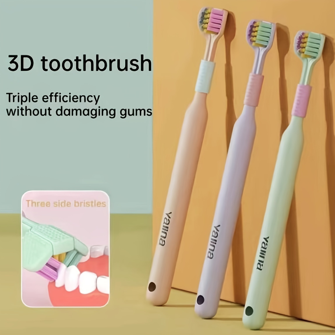 3 Pcs Ultra Fine Super Soft Toothbrush Soft Bristle Small - Temu Canada