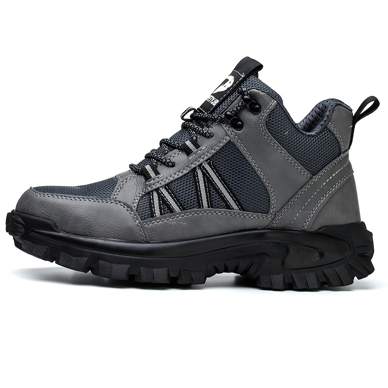 Men's Steel Toe Non Slip Work Safety Boots Puncture Proof