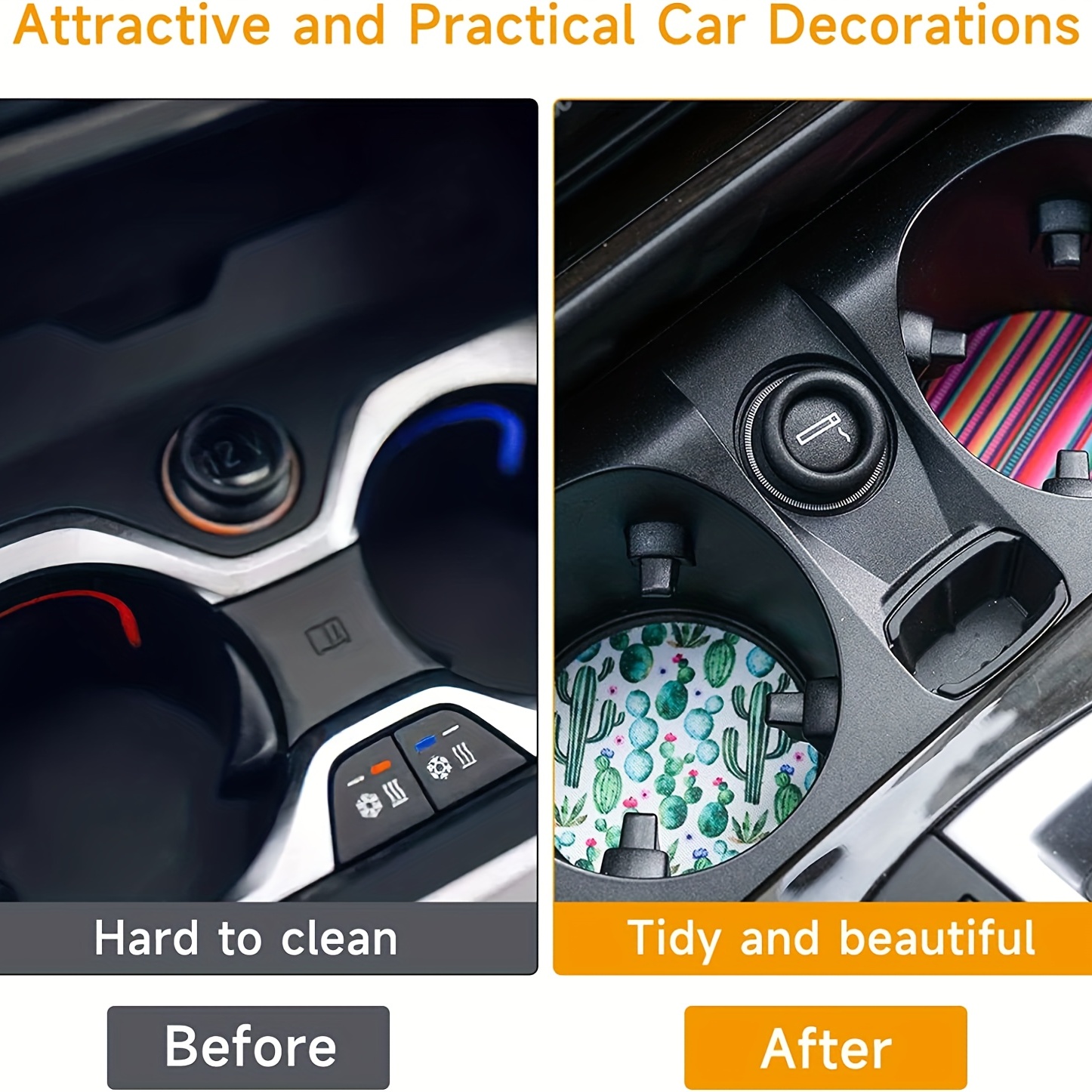 Sublimation Blanks Car Coasters car Cup Holder Coaster - Temu