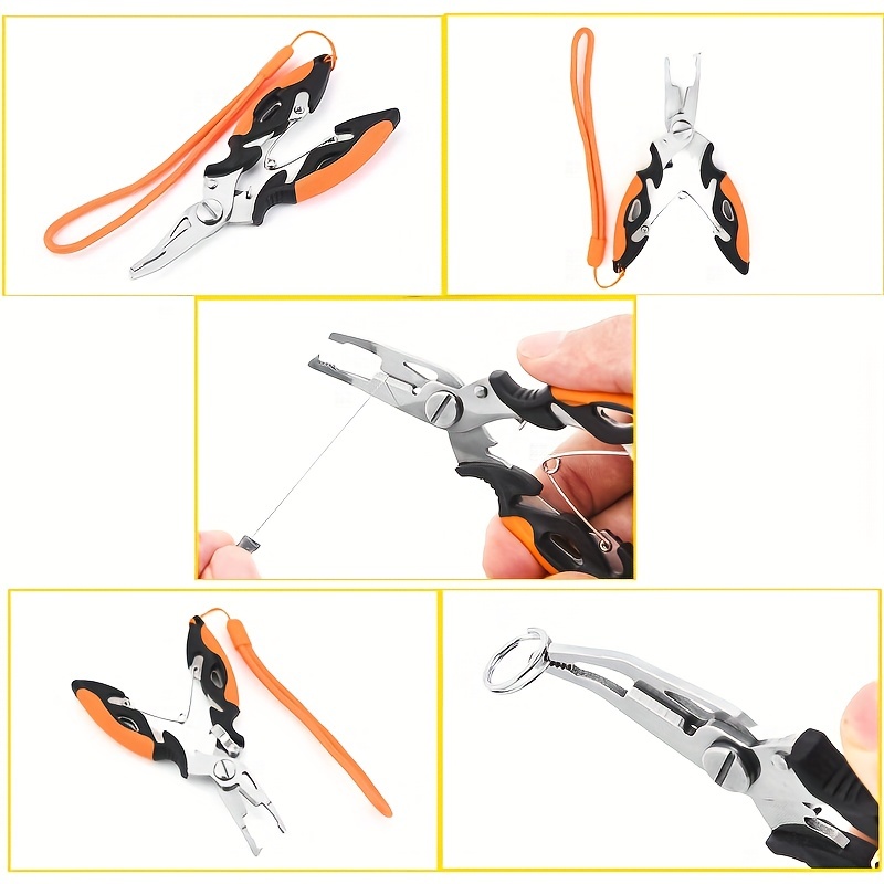 Multifunctional Stainless Steel Fishing Pliers With Hook Remover