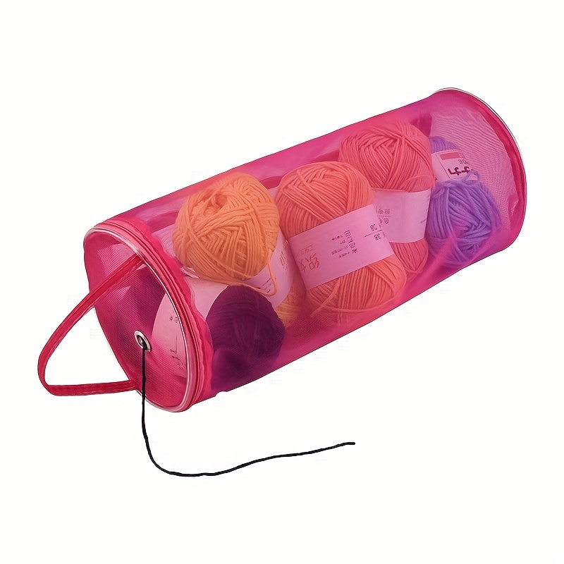 Yarn Storage Tote Bag Short Perforated Yarn Storage Bucket - Temu