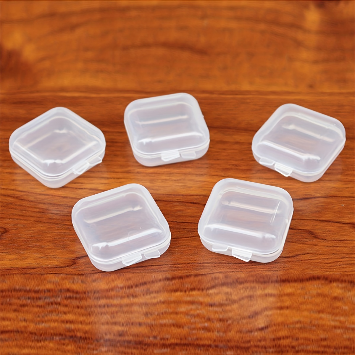 1pc High Transparent Storage Box, PP Plastic Small Box, Thickened Rectangle  Covered Jewelry Earrings Fishing Box, Tackle Accessories Product Packaging
