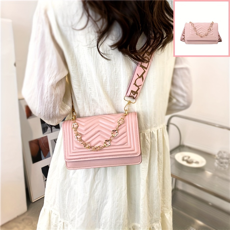 Large Chevron Quilted Shoulder/ Crossbody Bag