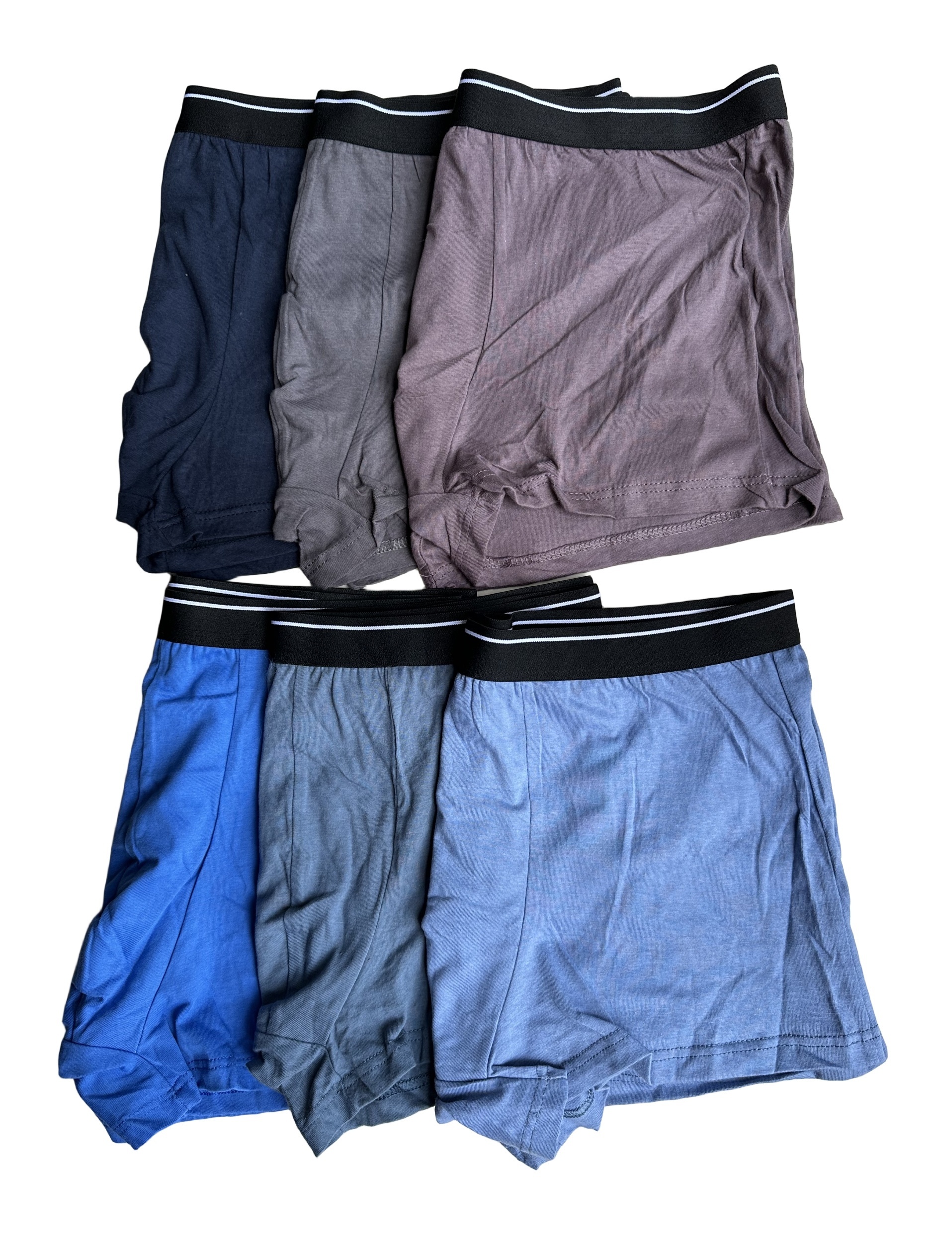 6 pc Men Solid Colors Briefs Breathable Cotton Underwear Old