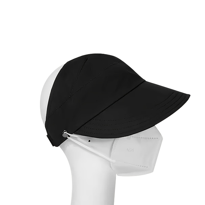 Gorra Visera Cola Caballo Secado Rápido Sombrero Sol Color - Temu