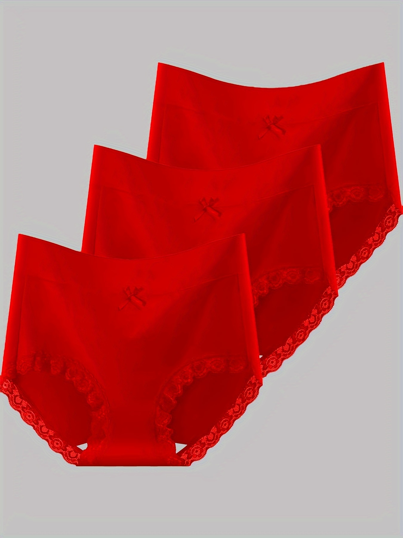 wendunide underwear women Women Thong y Panties Thong Lace Pants Ladies  Briefs Underwear Red One Size 