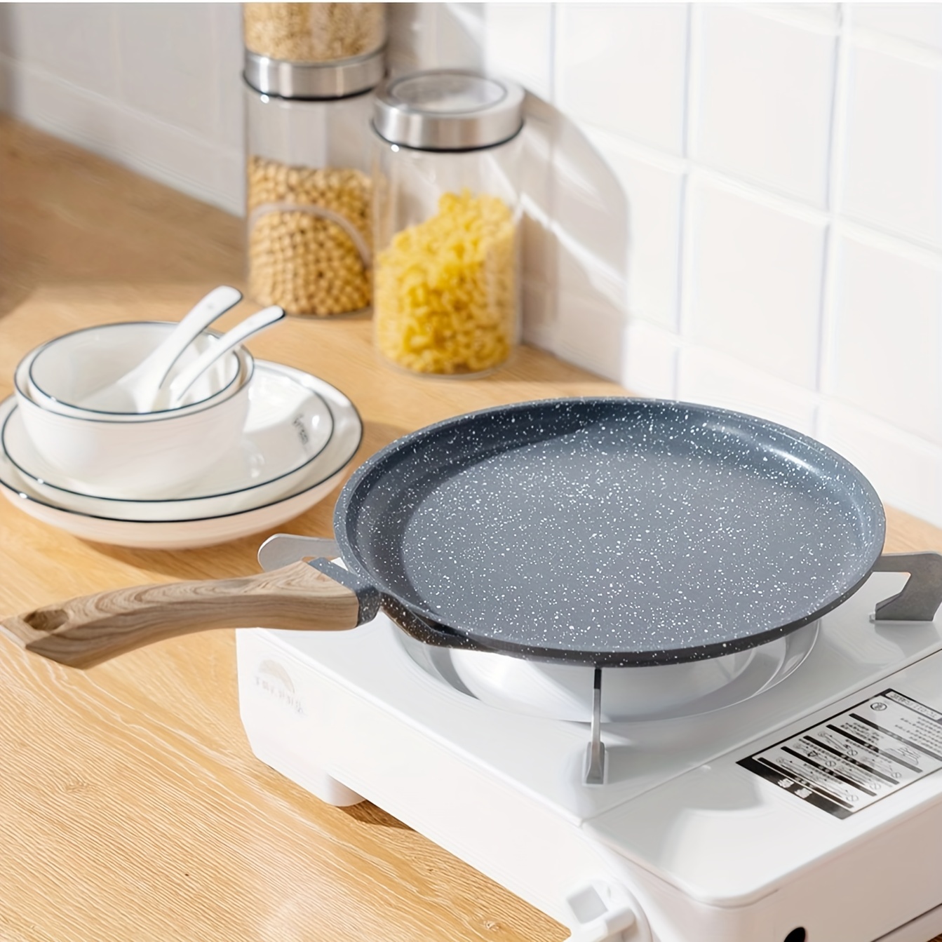 Cast Iron Frying Pan With Wodden Handle Nonstick Omelet Pan Kitchen Cooking  Skillet Pancake Crepe Maker Flat Pan Griddle Breakfast Omelet Baking Pans -  Temu Germany