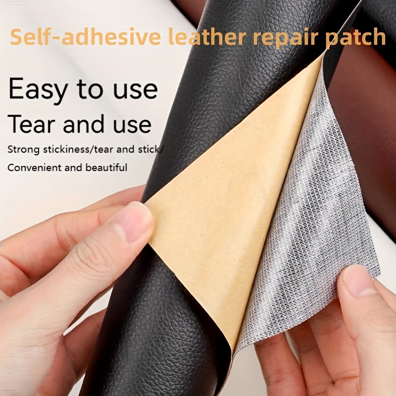 Leather Patch Kit, 60 x 137 cm, Self-Adhesive Leather Patch Kit, Leather  Patches, Self-Adhesive Leather Repair Patch, Self-Adhesive PU Film  Furniture, for Sofas, Car Seats, Office Chair (Dark Grey) : : Home