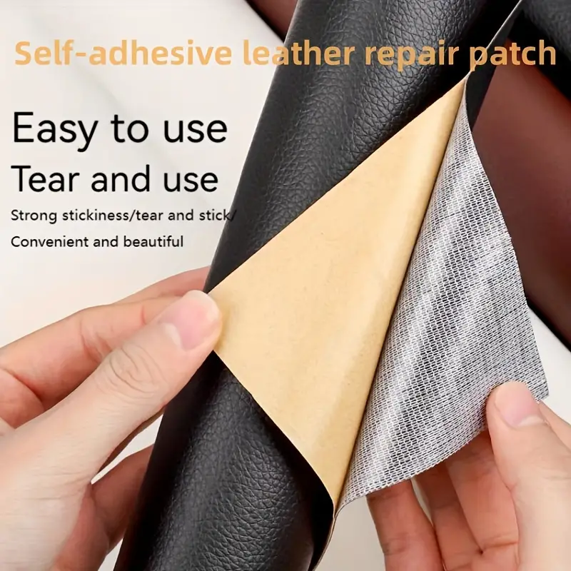 Leather Repair Patch Peel Stick Adhesive Upholstery Patch - Temu
