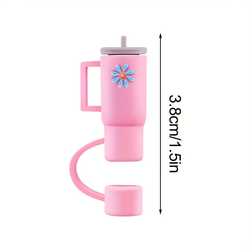 Straw Cover Cap for stanley cup pink, 4Pcs 30&40 oz cup Tumbler accessories