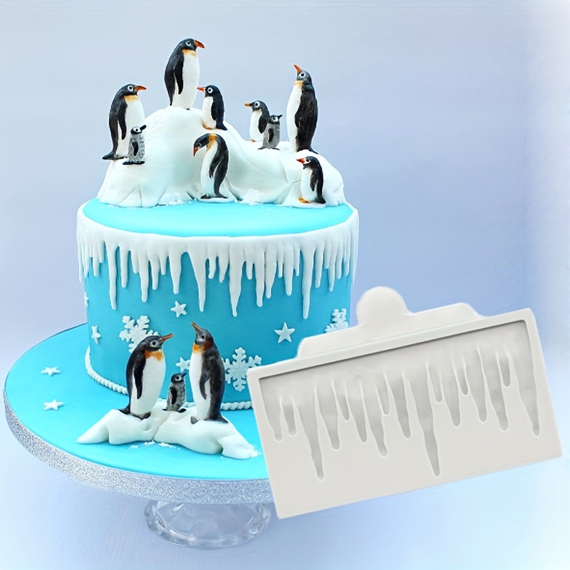 Kitchen Mould Silicone Polar Bear Penguin Jelly Choc Ice Cube Mold
