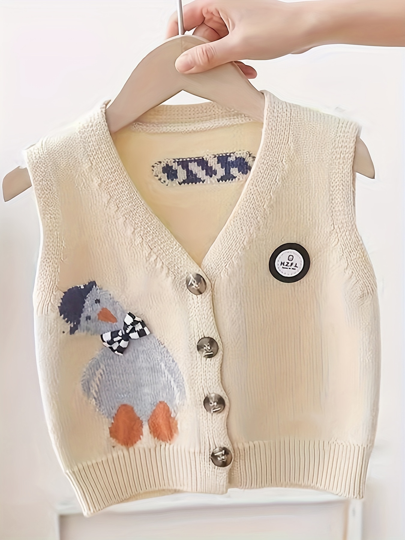 Kawaii Cute Bear Pullover Vest - knitted vest, One size fits all