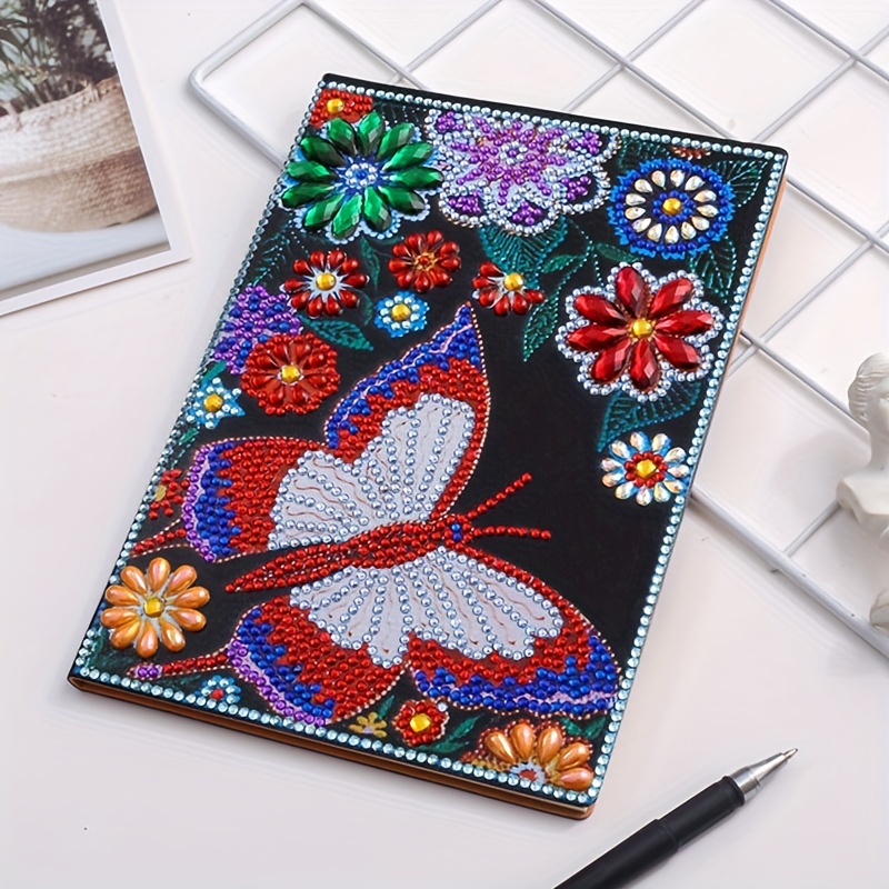 5d Diy Artificial Diamond Painting Notebook Set Expand Happy - Temu Japan