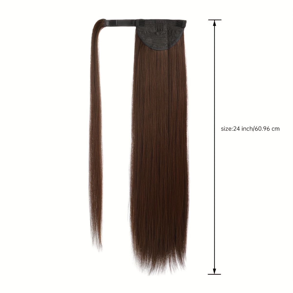 Straight Ponytail Hair Tie Synthetic Extensions for Daily Use