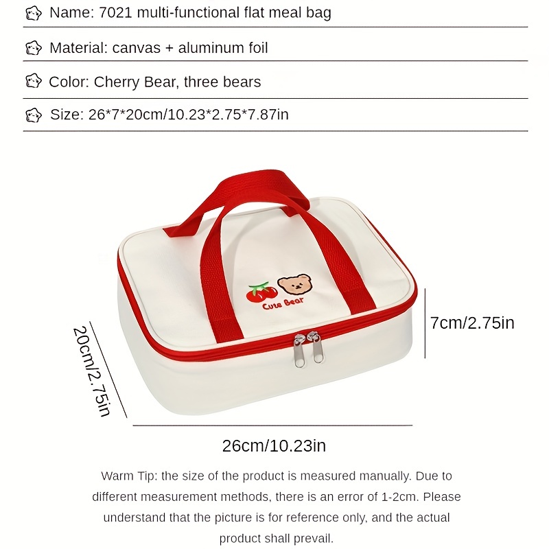 Insulated Lunch Bag, Thermal Handbag, Portable Lunch Box, Ice Pack Tote,  For Teenagers And Workers At School, Canteen, Back School, For Camping  Picnic And Beach, Home Kitchen Supplies - Temu United Arab