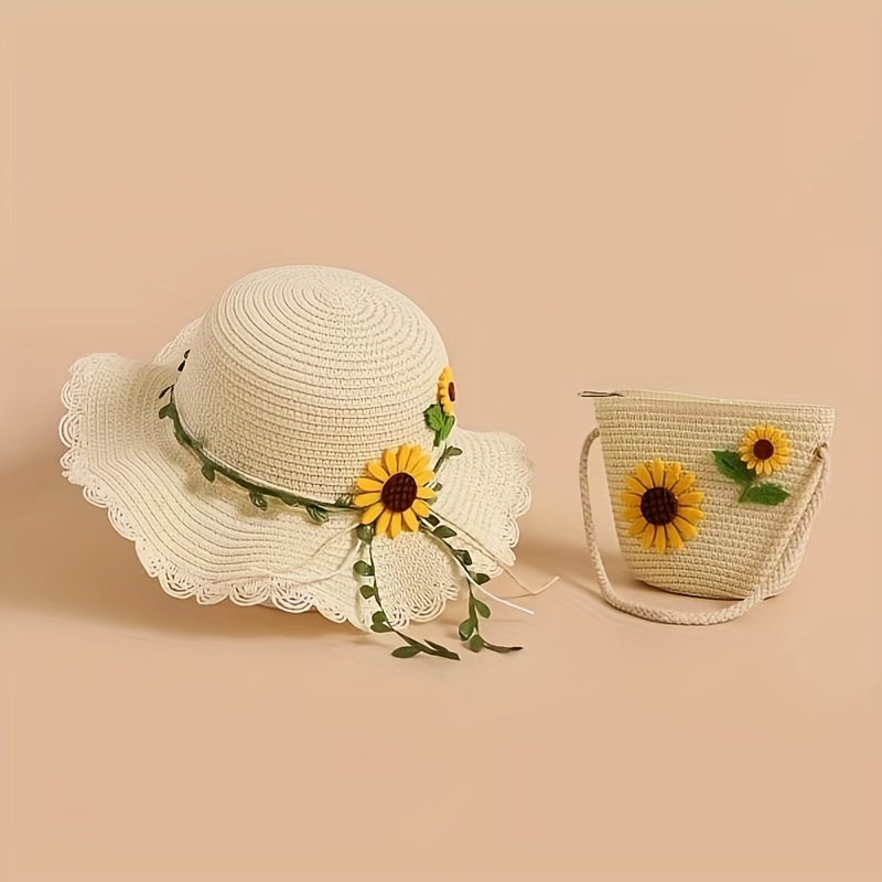 Sunflower Decor Straw Hat