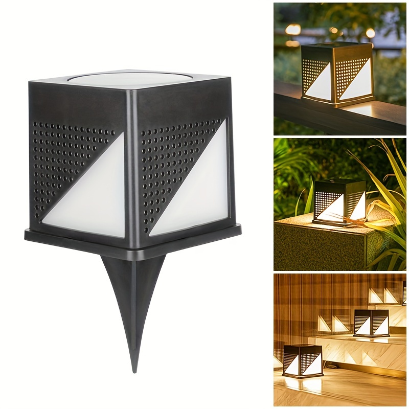 Columna Solar Faro LED Iluminación Exterior Valla Puerta 8 Pilar