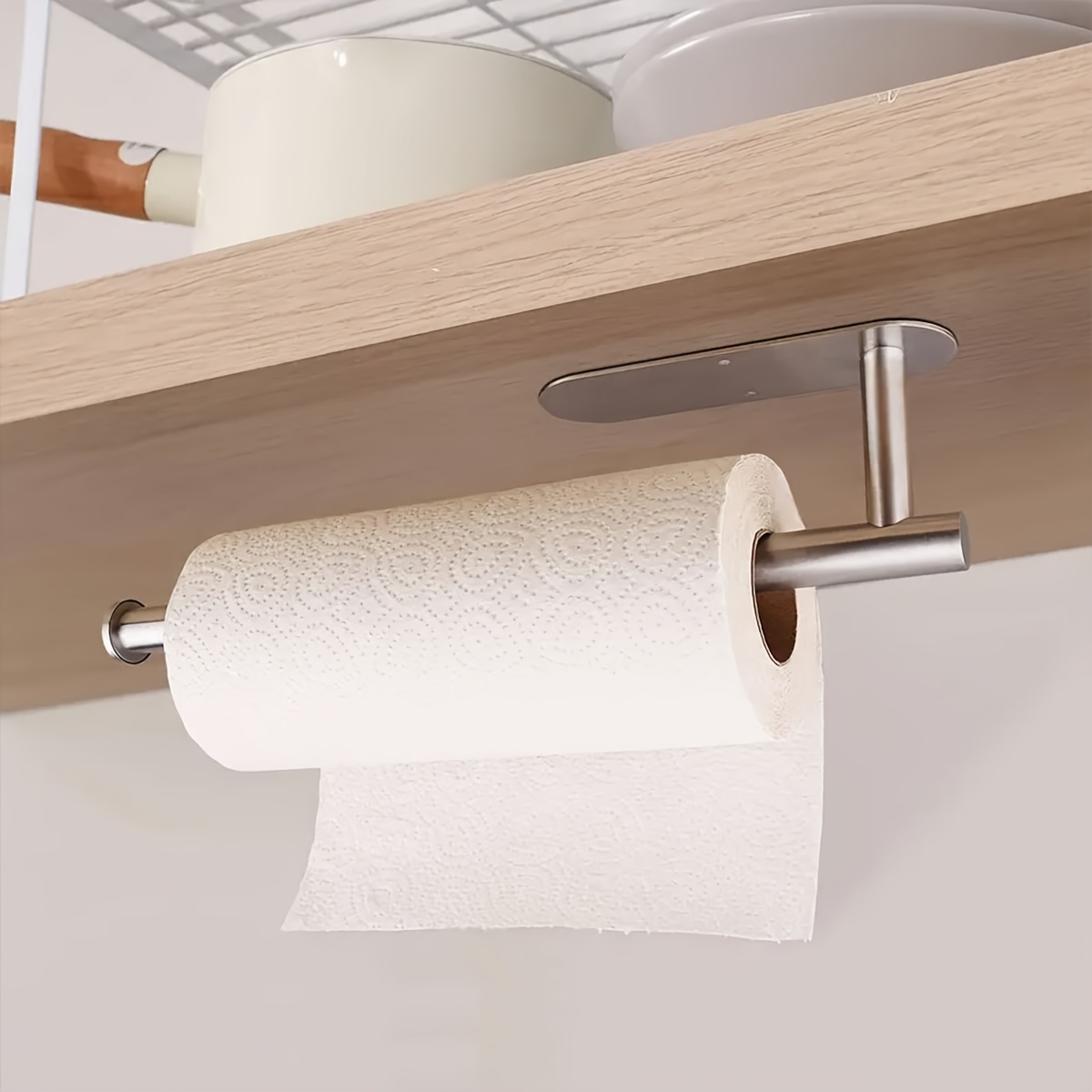 Stainless Steel Paper Towel Holder, Free Punching Kitchen Napkin Holder, Bathroom  Toilet Paper Holder, Toilet Paper Holder, Bathroom Roll Paper Holder - Temu