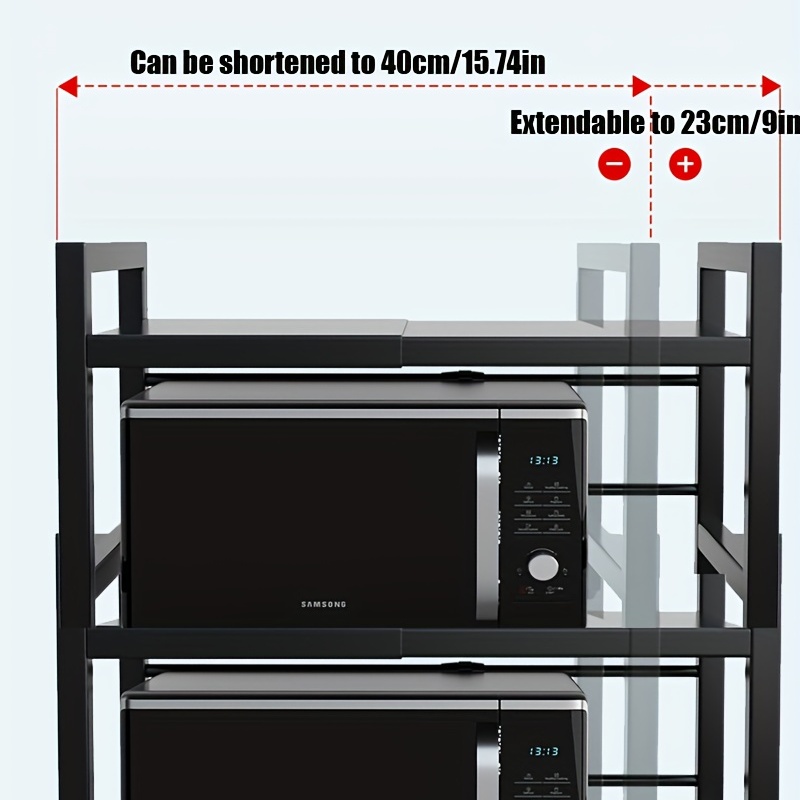 Tabletop Storage Rack, 2-layer Microwave Oven Rack, Oven Storage