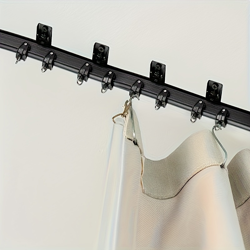 Riel de cortina de techo flexible y flexible para cortina de cortina de  plástico