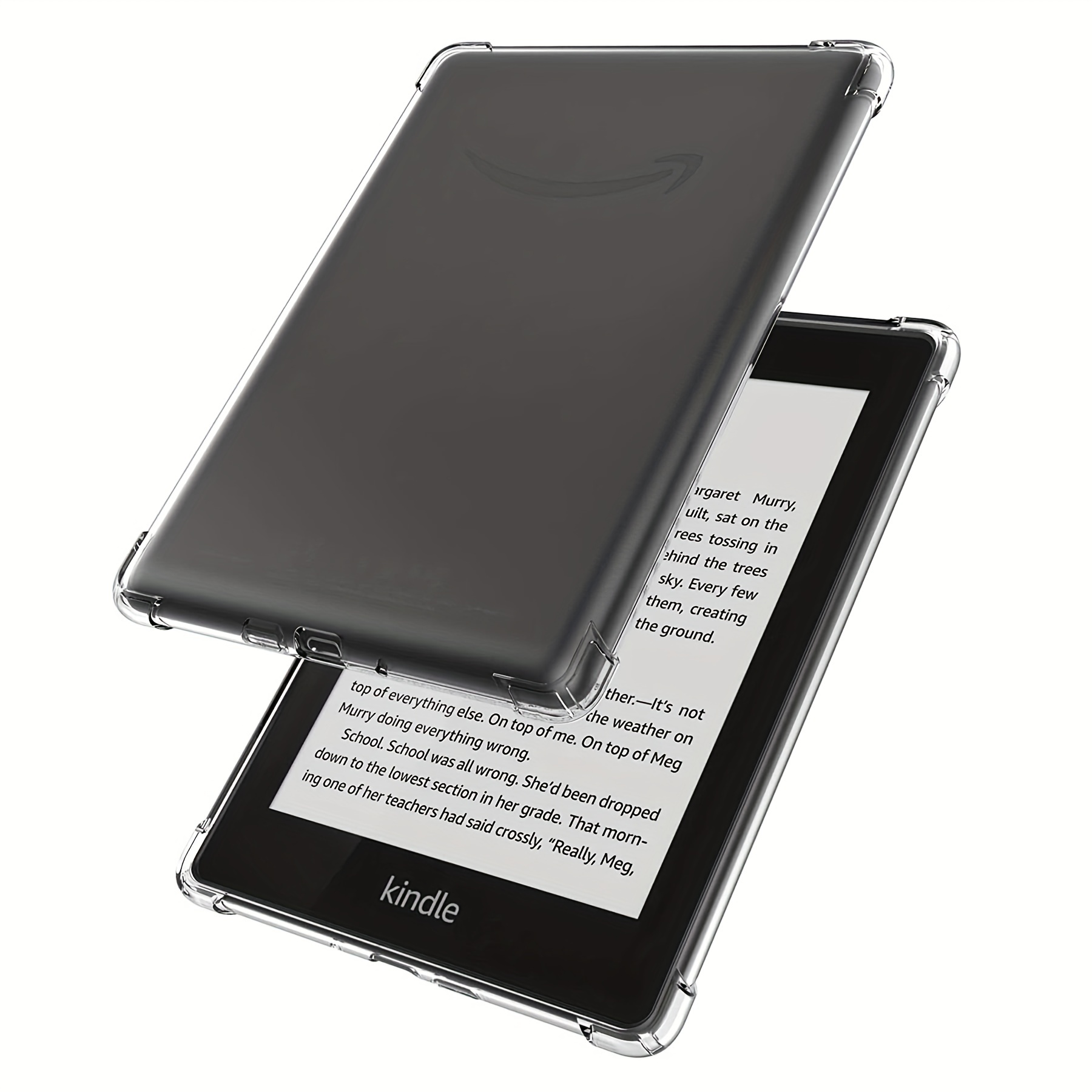  Dteck Funda trasera transparente para Kindle Paperwhite (2018)  (pantalla de 6 pulgadas, 10ª generación) - Funda delgada protectora de  silicona duradera para lector electrónico (transparente) : Electrónica